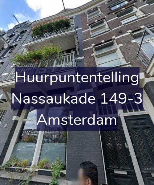 Foto gevel Huurpuntentelling voor Nassaukade 149-3, Amsterdam