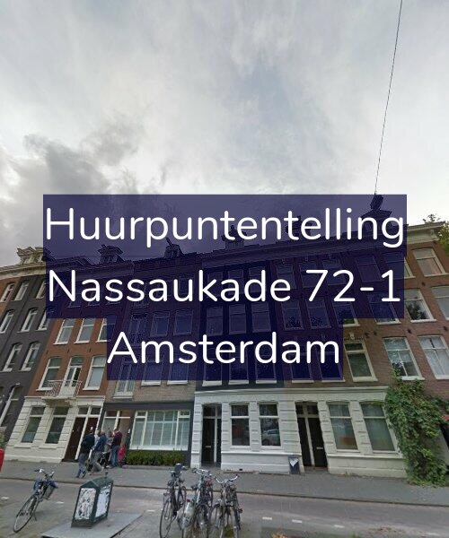 Foto gevel Huurpuntentelling voor Nassaukade 72-1, Amsterdam