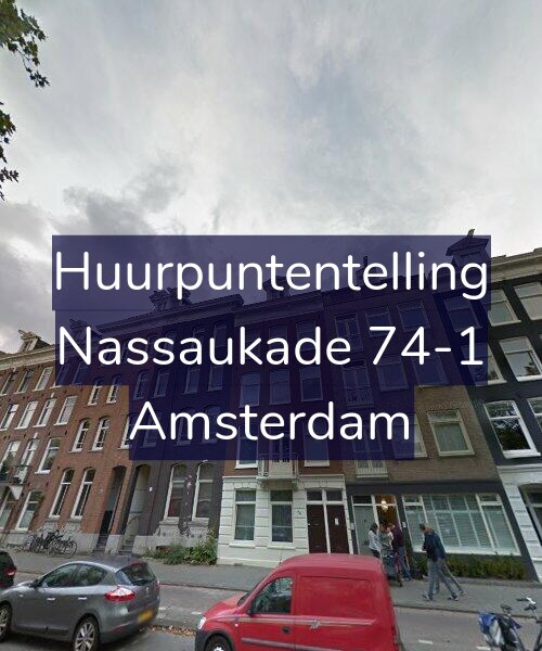 Foto gevel Huurpuntentelling voor Nassaukade 74-1, Amsterdam