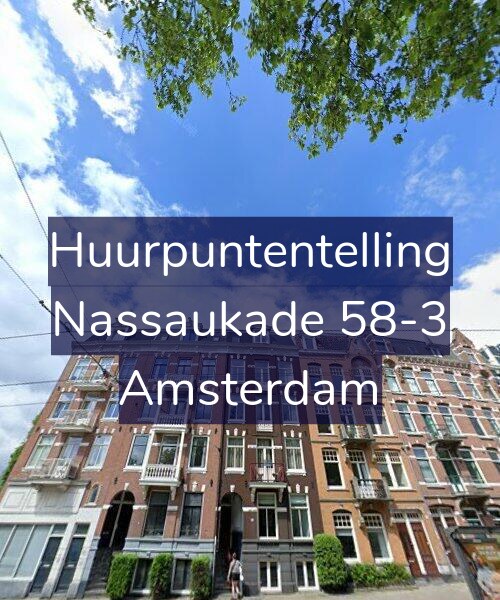 Foto gevel Huurpuntentelling voor Nassaukade 58-3, Amsterdam