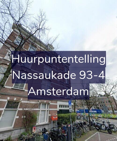 Foto gevel Huurpuntentelling voor Nassaukade 93-4, Amsterdam