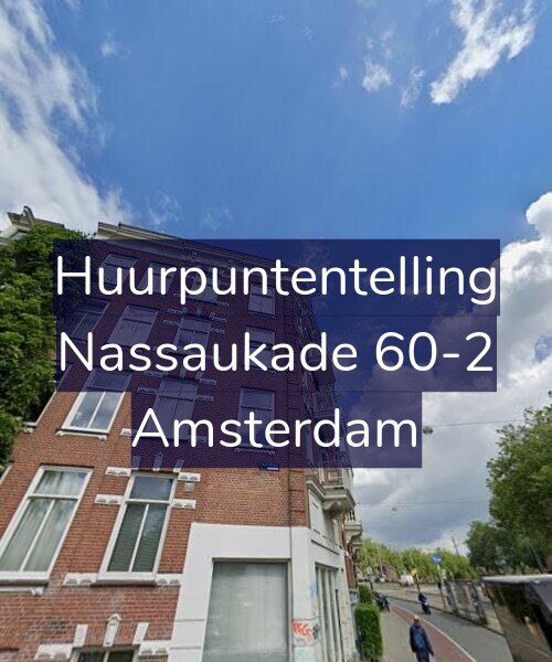 Foto gevel Huurpuntentelling voor Nassaukade 60-2, Amsterdam