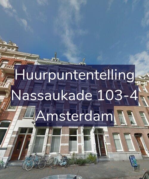 Foto gevel Huurpuntentelling voor Nassaukade 103-4, Amsterdam