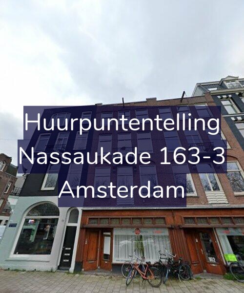 Foto gevel Huurpuntentelling voor Nassaukade 163-3, Amsterdam