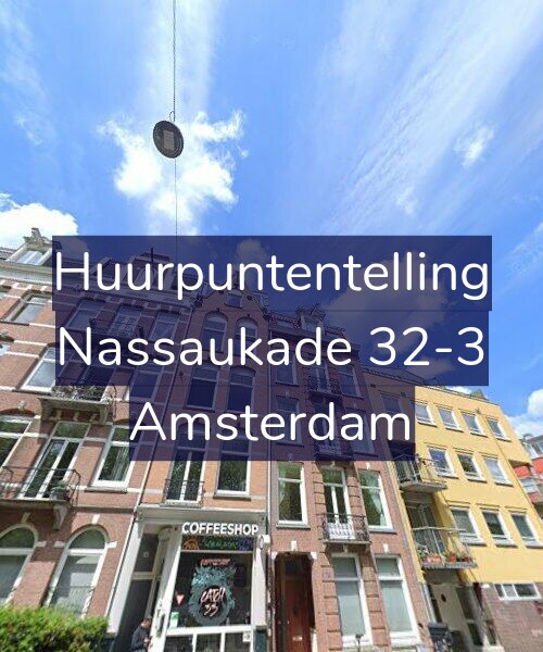 Foto gevel Huurpuntentelling voor Nassaukade 32-3, Amsterdam