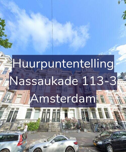 Foto gevel Huurpuntentelling voor Nassaukade 113-3, Amsterdam