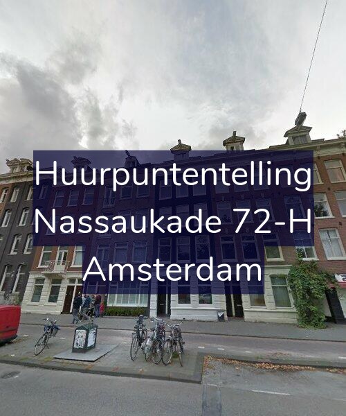 Foto gevel Huurpuntentelling voor Nassaukade 72-H, Amsterdam