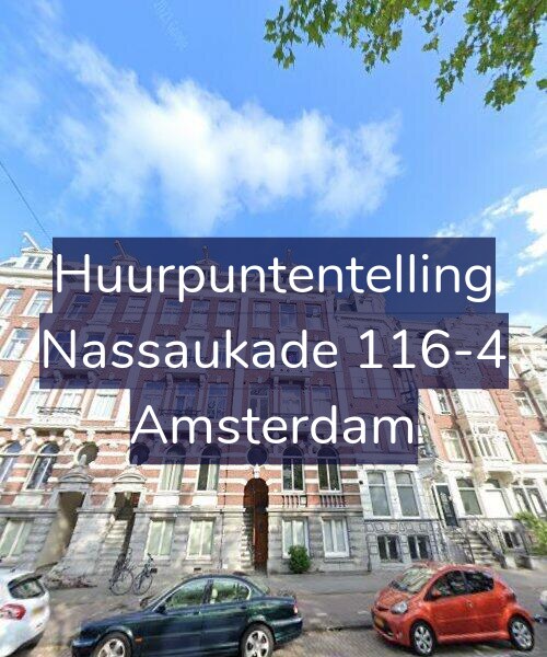 Foto gevel Huurpuntentelling voor Nassaukade 116-4, Amsterdam