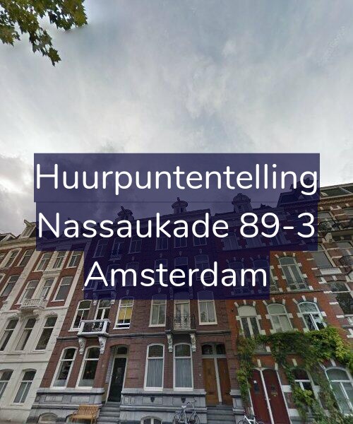 Foto gevel Huurpuntentelling voor Nassaukade 89-3, Amsterdam