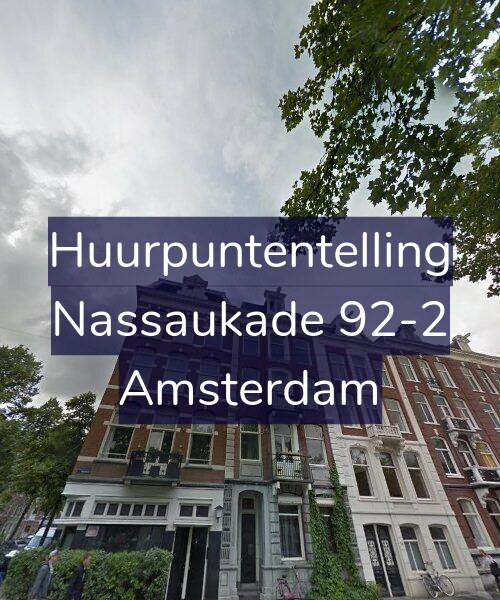Foto gevel Huurpuntentelling voor Nassaukade 92-2, Amsterdam