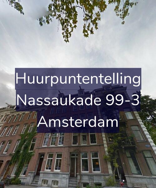 Foto gevel Huurpuntentelling voor Nassaukade 99-3, Amsterdam