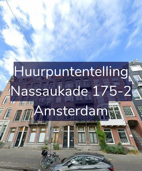 Foto gevel Huurpuntentelling voor Nassaukade 175-2, Amsterdam