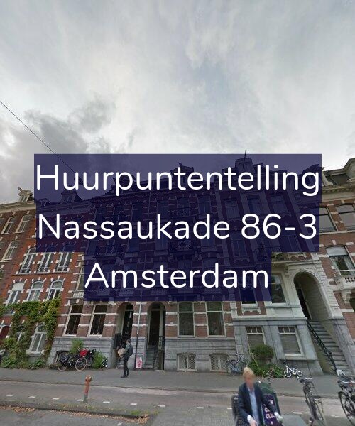 Foto gevel Huurpuntentelling voor Nassaukade 86-3, Amsterdam