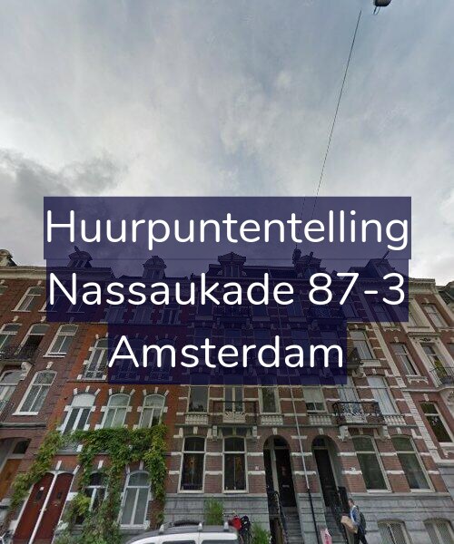 Foto gevel Huurpuntentelling voor Nassaukade 87-3, Amsterdam