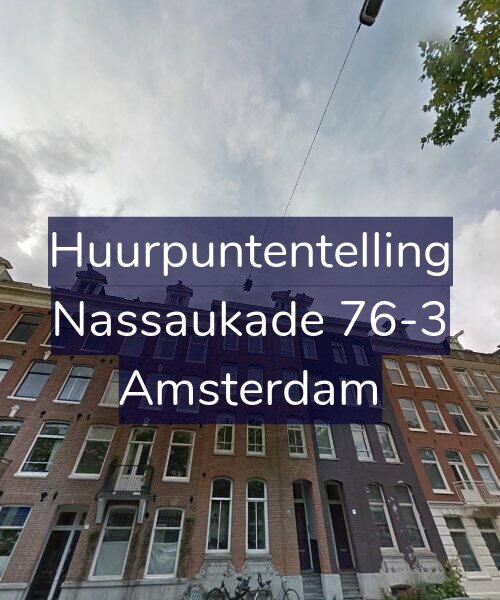 Foto gevel Huurpuntentelling voor Nassaukade 76-3, Amsterdam