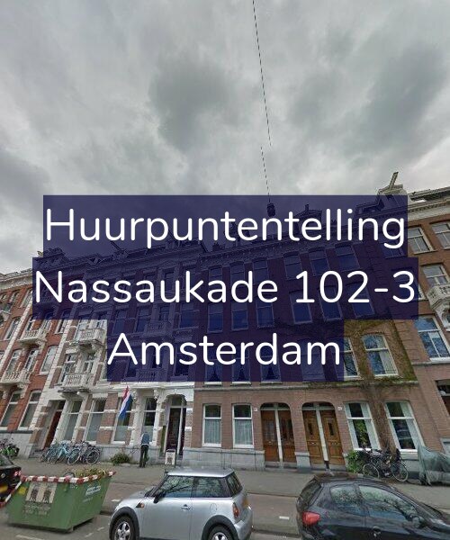 Foto gevel Huurpuntentelling voor Nassaukade 102-3, Amsterdam