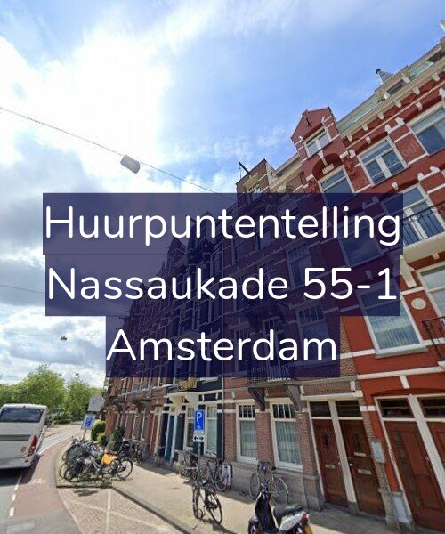 Foto gevel Huurpuntentelling voor Nassaukade 55-1, Amsterdam