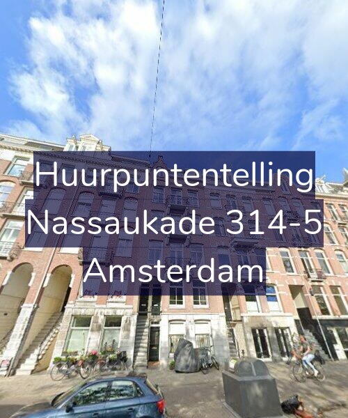 Foto gevel Huurpuntentelling voor Nassaukade 314-5, Amsterdam