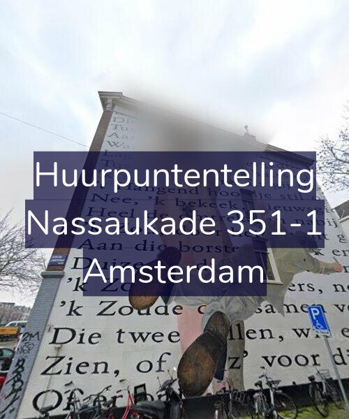 Foto gevel Huurpuntentelling voor Nassaukade 351-1, Amsterdam