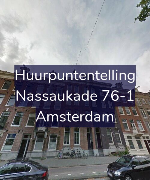 Foto gevel Huurpuntentelling voor Nassaukade 76-1, Amsterdam