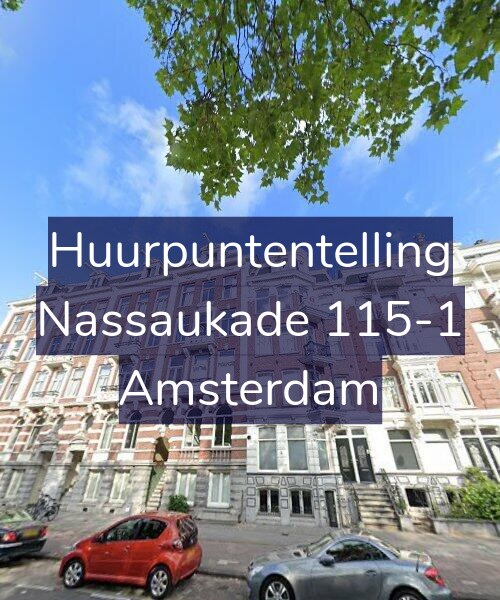 Foto gevel Huurpuntentelling voor Nassaukade 115-1, Amsterdam