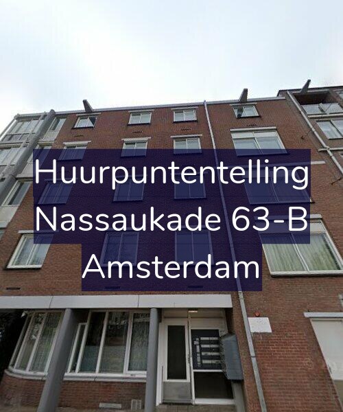 Foto gevel Huurpuntentelling voor Nassaukade 63-B, Amsterdam