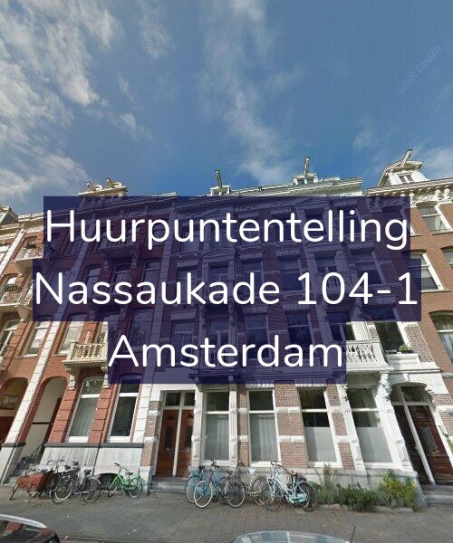 Foto gevel Huurpuntentelling voor Nassaukade 104-1, Amsterdam