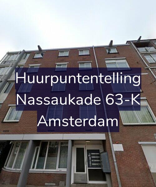 Foto gevel Huurpuntentelling voor Nassaukade 63-K, Amsterdam