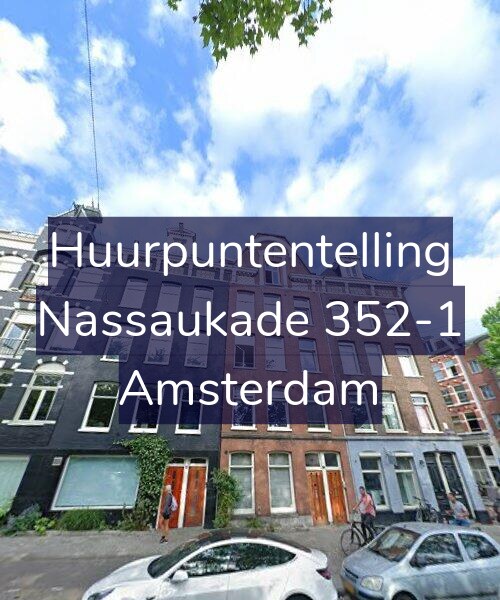 Foto gevel Huurpuntentelling voor Nassaukade 352-1, Amsterdam