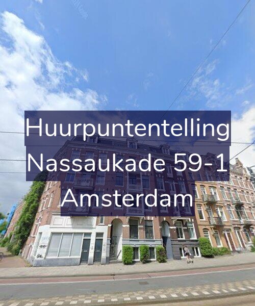 Foto gevel Huurpuntentelling voor Nassaukade 59-1, Amsterdam