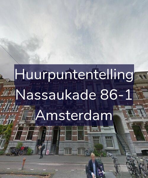 Foto gevel Huurpuntentelling voor Nassaukade 86-1, Amsterdam
