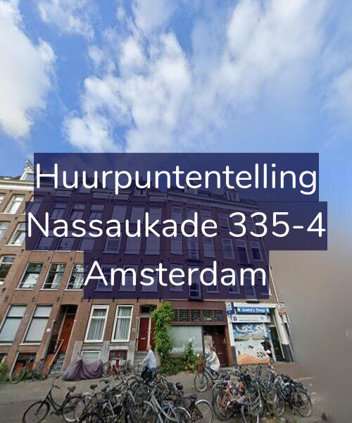 Foto gevel Huurpuntentelling voor Nassaukade 335-4, Amsterdam