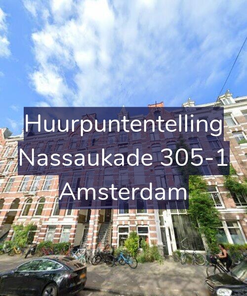 Foto gevel Huurpuntentelling voor Nassaukade 305-1, Amsterdam