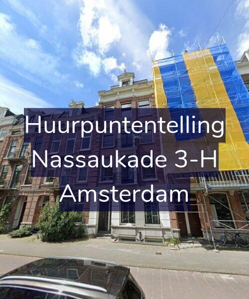 Foto gevel Huurpuntentelling voor Nassaukade 3-H, Amsterdam