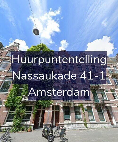 Foto gevel Huurpuntentelling voor Nassaukade 41-1, Amsterdam