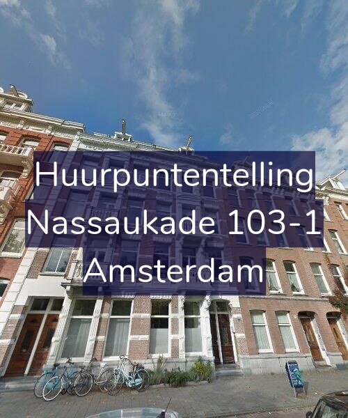 Foto gevel Huurpuntentelling voor Nassaukade 103-1, Amsterdam