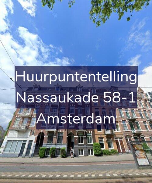 Foto gevel Huurpuntentelling voor Nassaukade 58-1, Amsterdam