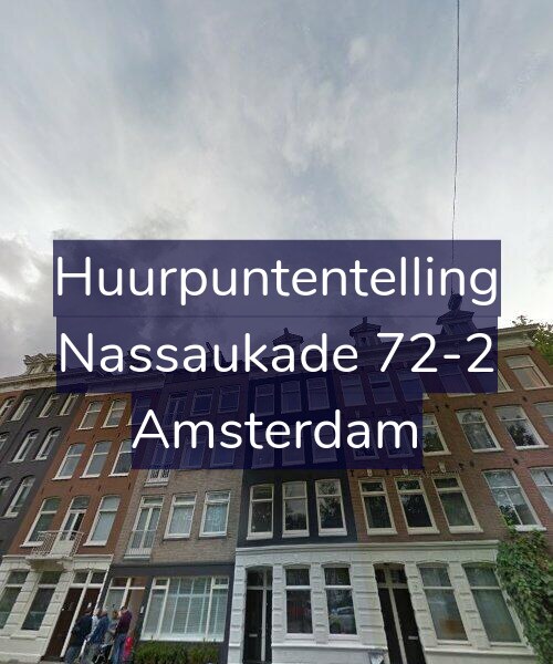 Foto gevel Huurpuntentelling voor Nassaukade 72-2, Amsterdam