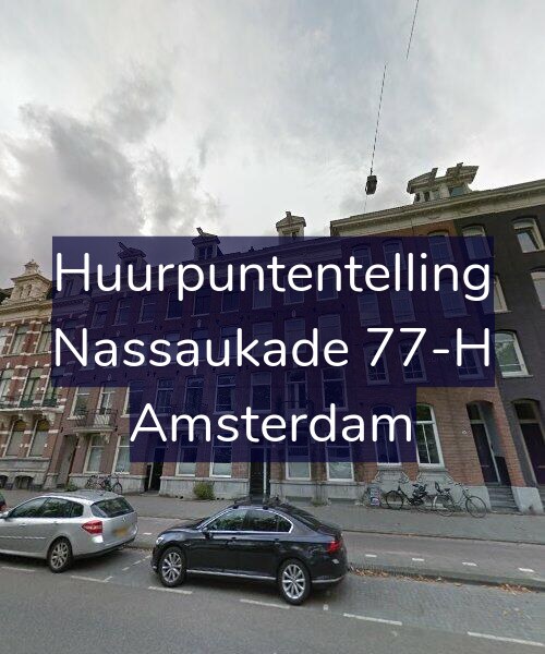 Foto gevel Huurpuntentelling voor Nassaukade 77-H, Amsterdam