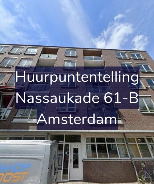 Foto gevel Huurpuntentelling voor Nassaukade 61-B, Amsterdam