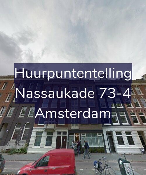 Foto gevel Huurpuntentelling voor Nassaukade 73-4, Amsterdam