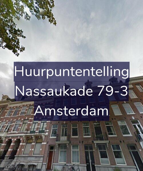 Foto gevel Huurpuntentelling voor Nassaukade 79-3, Amsterdam