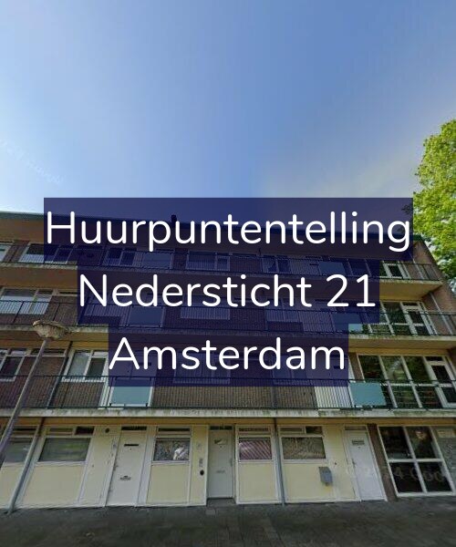 Foto gevel Huurpuntentelling voor Nedersticht 21, Amsterdam