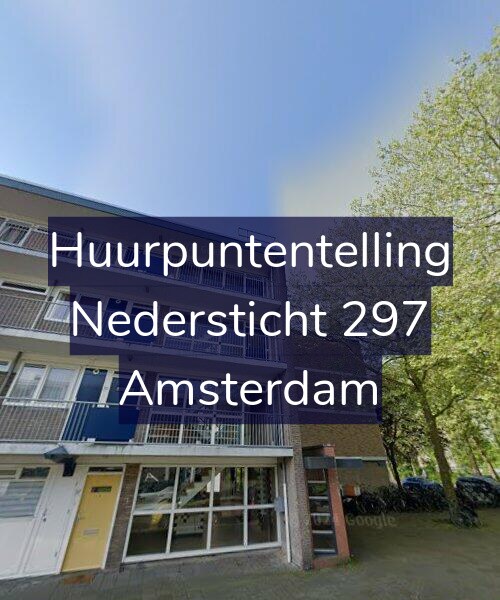 Foto gevel Huurpuntentelling voor Nedersticht 297, Amsterdam