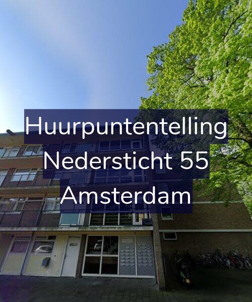 Foto gevel Huurpuntentelling voor Nedersticht 55, Amsterdam