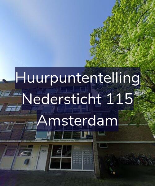 Foto gevel Huurpuntentelling voor Nedersticht 115, Amsterdam