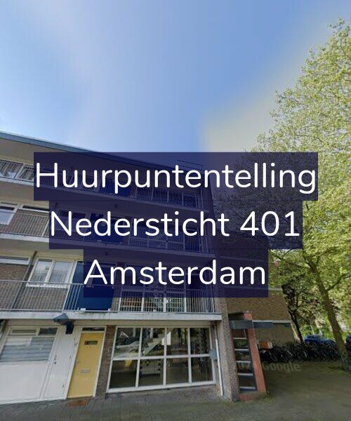 Foto gevel Huurpuntentelling voor Nedersticht 401, Amsterdam