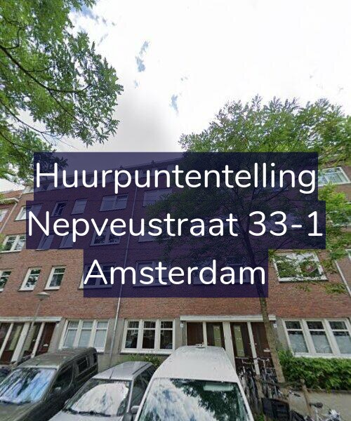 Foto gevel Huurpuntentelling voor Nepveustraat 33-1, Amsterdam