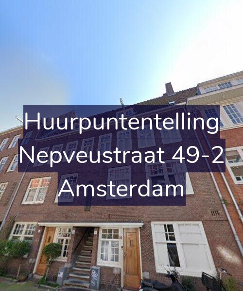 Foto gevel Huurpuntentelling voor Nepveustraat 49-2, Amsterdam