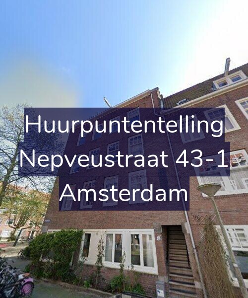 Foto gevel Huurpuntentelling voor Nepveustraat 43-1, Amsterdam